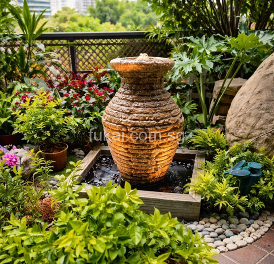 Treasure Vase Granite Water Feature